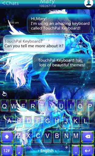 Forest Unicorn Keyboard Theme 2