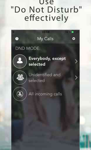 My Calls - anti-spam, incoming calls only from my contacts 3