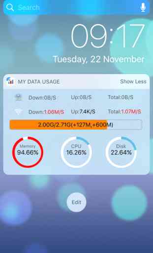 My Data Usage Widget Free- Monitor Mobile Cellular 2
