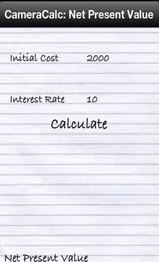 Net Present Value (NPV) Financial Calculator 2