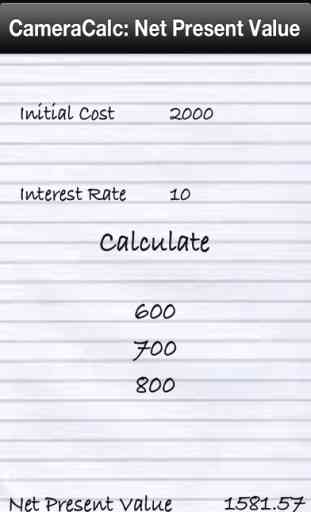 Net Present Value (NPV) Financial Calculator 4