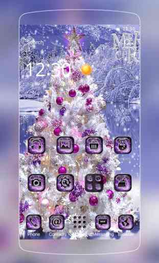 Purple Christmas Tree Theme 1