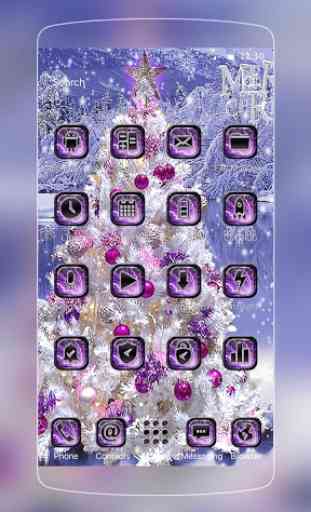 Purple Christmas Tree Theme 2