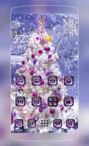 Purple Christmas Tree Theme 4