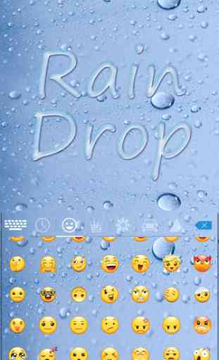 Rain Drop Keyboard Theme 3