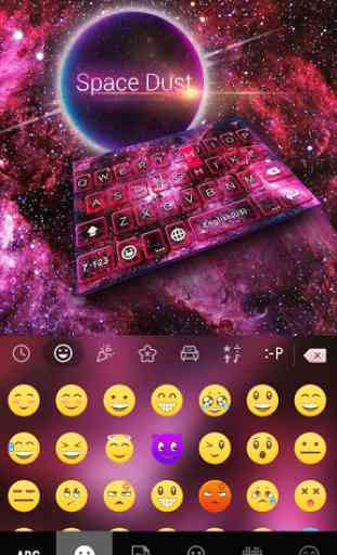 Space Dust Emoji Kika Keyboard 3