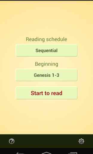 Bible Reading Schedule 1