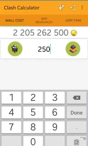 Calculator for Clash of Clans 3