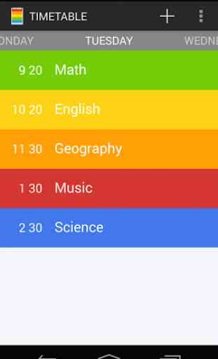 Class Timetable 1