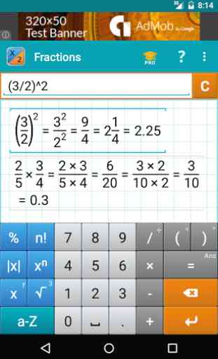 Fraction Calculator by Mathlab 2
