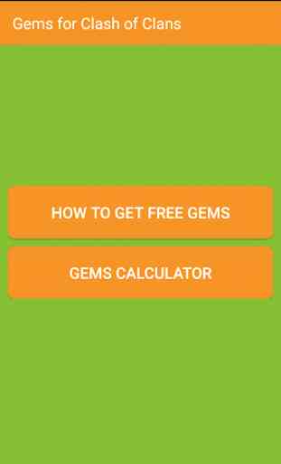 Gems Calculator for CoC 3