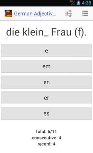 German Adjective Declension 1