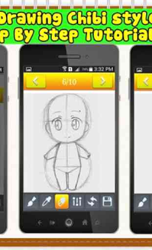 How to Draw Chibi Anime kawaii 3