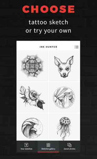 INKHUNTER - try tattoo designs 1