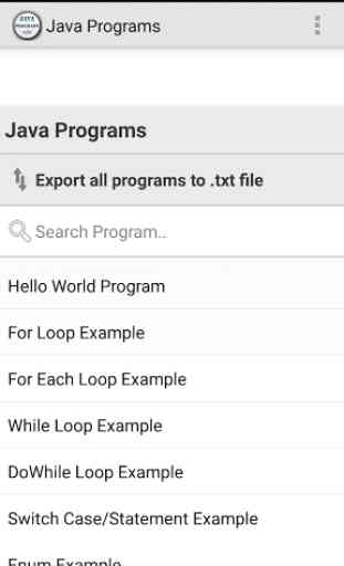 Java Programs App 2