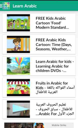 Learn Arabic Alphabet Letters 2