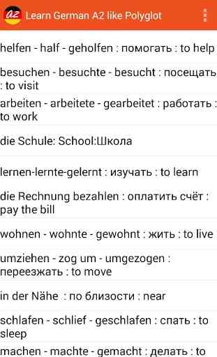 Learn German A2 like polyglot 3