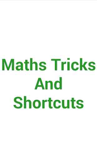 Maths Tricks And Shortcuts 1