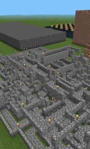 Mega maze map for Minecraft PE 3