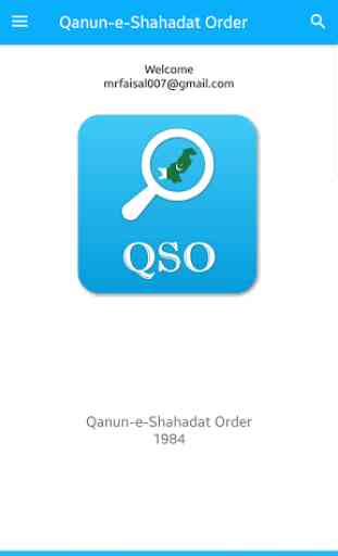 QSO - Qanun-e-Shahadat Order 1