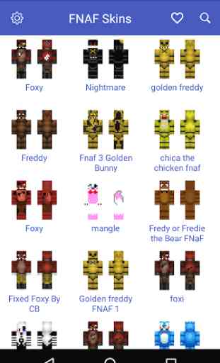Skins FNAF for Minecraft PE 1
