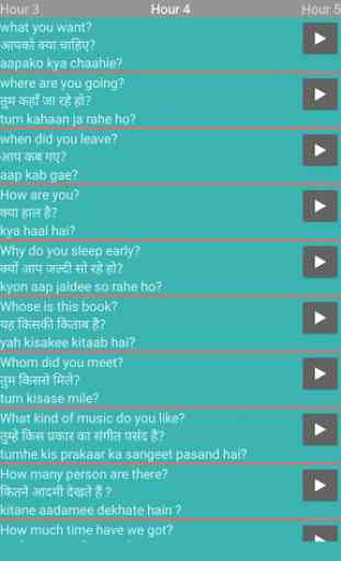 Speak Hindi in 20 Hours 4