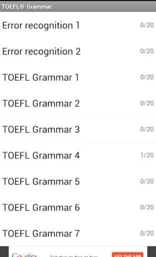 TOEFL® Grammar 1