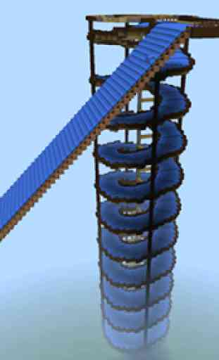Water Slide Race map for MCPE 1
