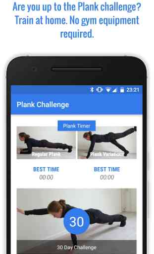 30 Day Plank Challenge 1