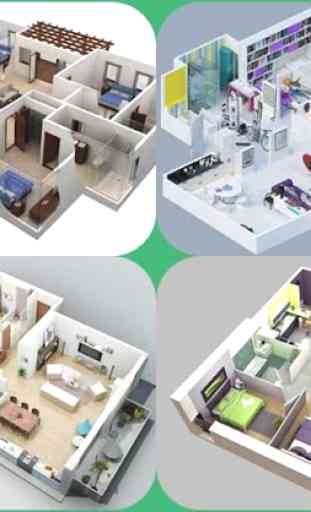 3D Simple House Plan 2