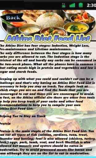 Atkins Diet Food List 1