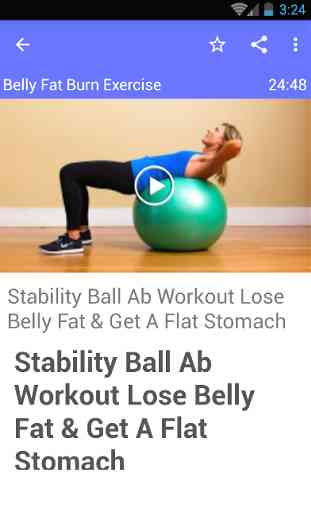 Belly Fat Burn Exercise 1
