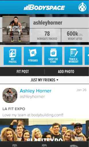 BodySpace - Social Fitness App 1