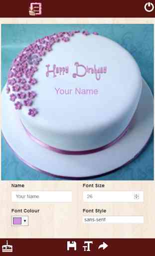 Cake with Name and Photo 4