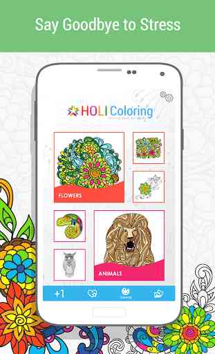 Coloring Book for Adults HOLI 1