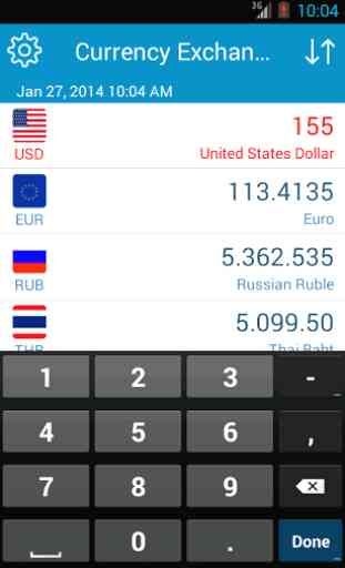 Currency Exchange Rates - Free 1