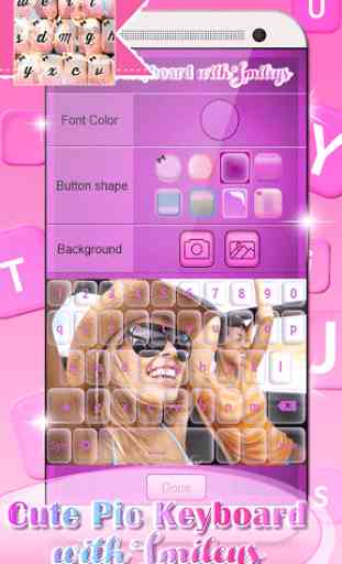 Cute Pic Keyboard with Smileys 3