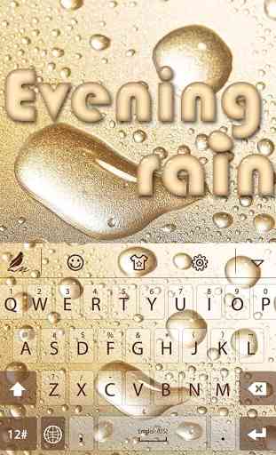 Evening rain Emoji Keyboard 1