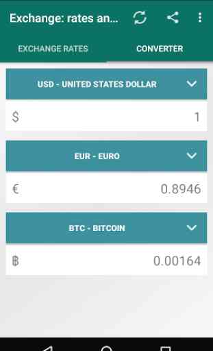 Exchange: rates and converter 2