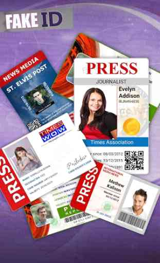 Fake ID for Press Reporter 1