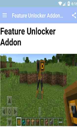Feature Unlocker Addon MCPE' 2