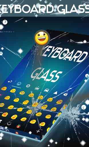 Glass GO Keyboard Theme 4