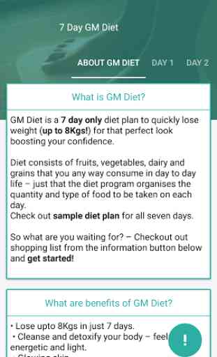Gm Diet Weight Loss 7 Days 1