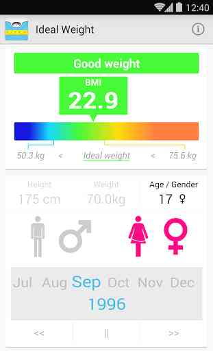 Ideal Weight, BMI Calculator 4