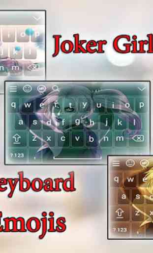 Joker Girl Keyboard Theme HD 1