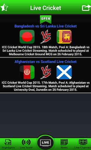 Live Cricket Matches 2