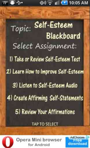 Self-Esteem Blackboard 1