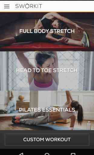 Stretching & Pilates Sworkit 1