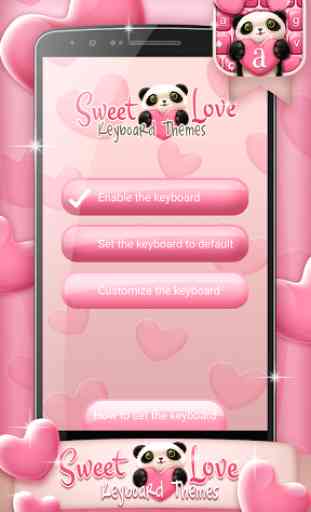Sweet Love Keyboard Themes 1