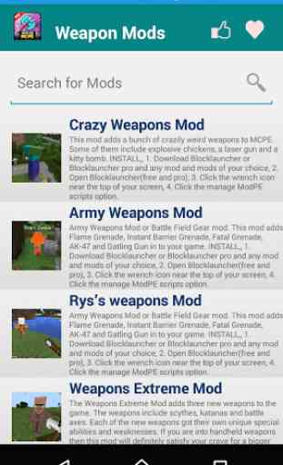 Weapon MOD For MCPE' 2